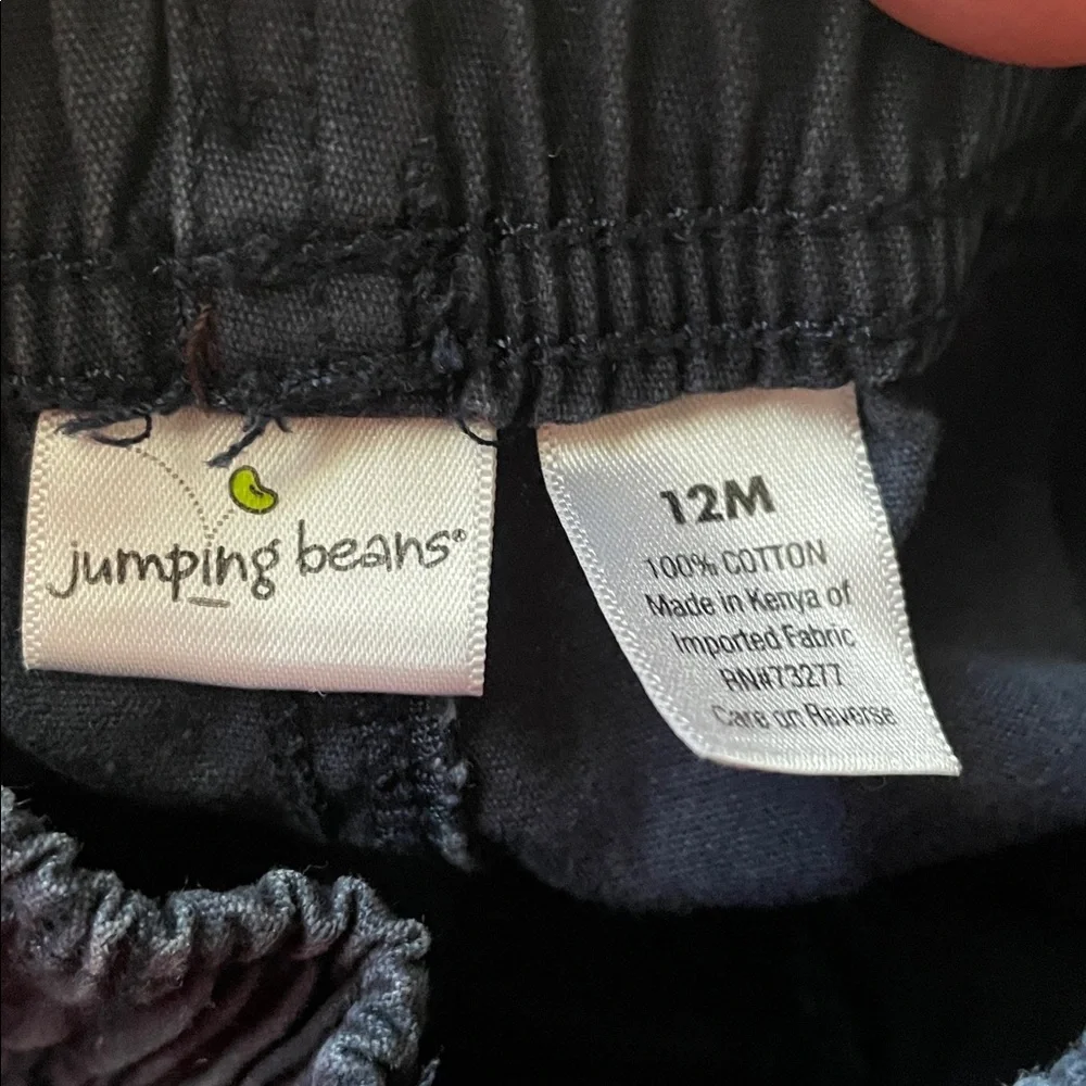 Jumping Bean navy blue elastic waist pull on pants 12M